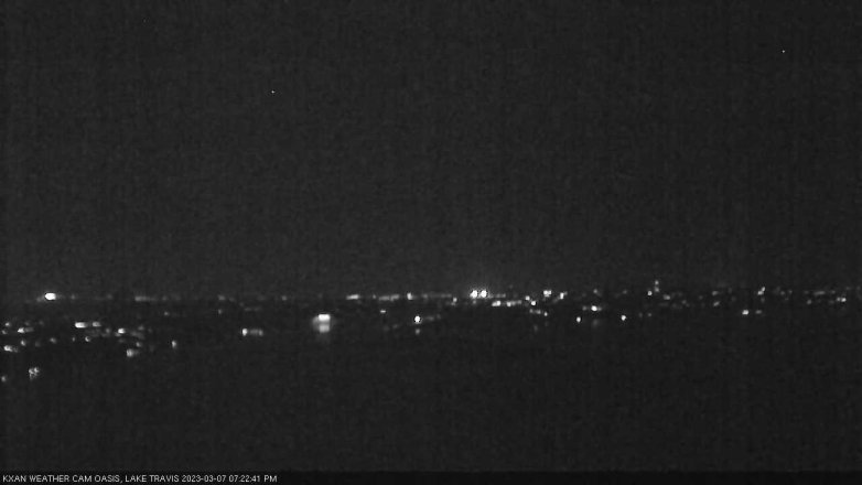Lake Travis webcam, March 7, 2023 7:25 PM CT