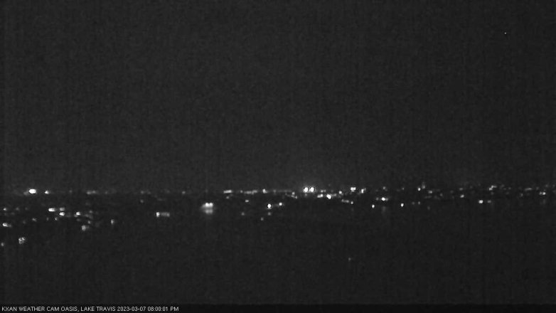 Lake Travis webcam, March 7, 2023 8:00 PM CT