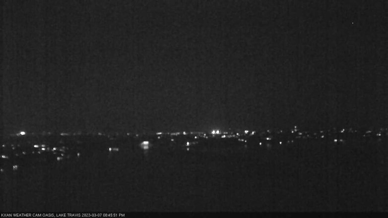 Lake Travis webcam, March 7, 2023 8:45 PM CT