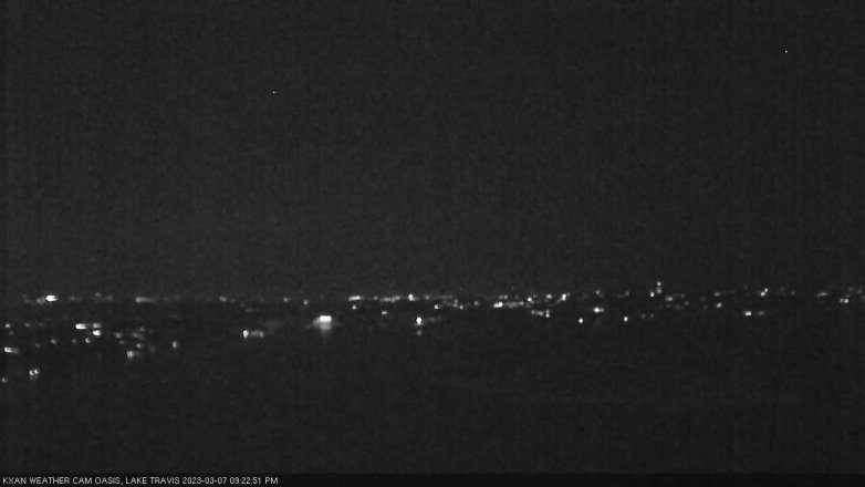 Lake Travis webcam, March 7, 2023 9:25 PM CT