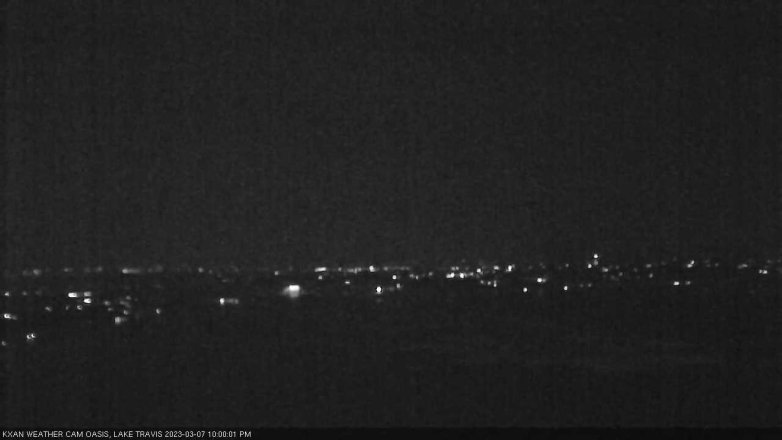 Lake Travis webcam, March 7, 2023 10:00 PM CT