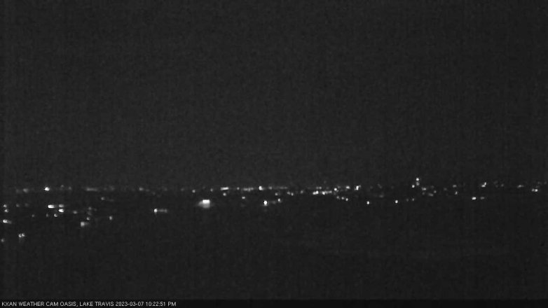 Lake Travis webcam, March 7, 2023 10:25 PM CT