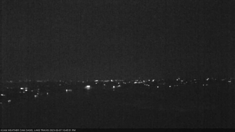 Lake Travis webcam, March 7, 2023 10:45 PM CT