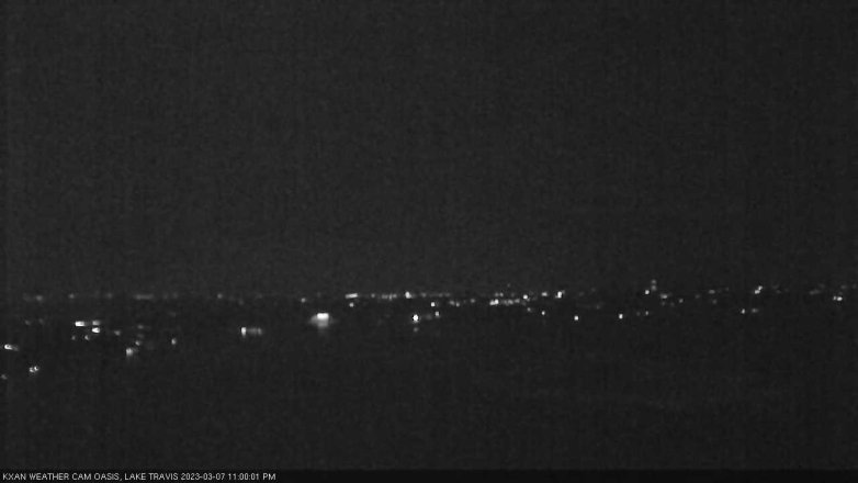 Lake Travis webcam, March 7, 2023 11:00 PM CT
