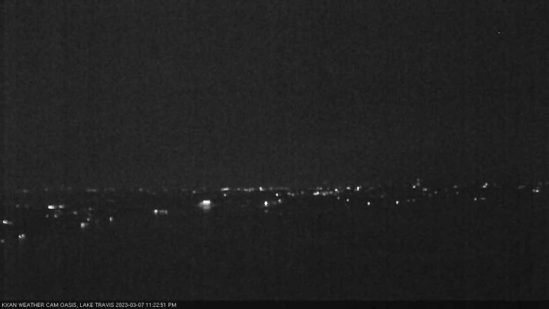 Lake Travis webcam, March 7, 2023 11:25 PM CT