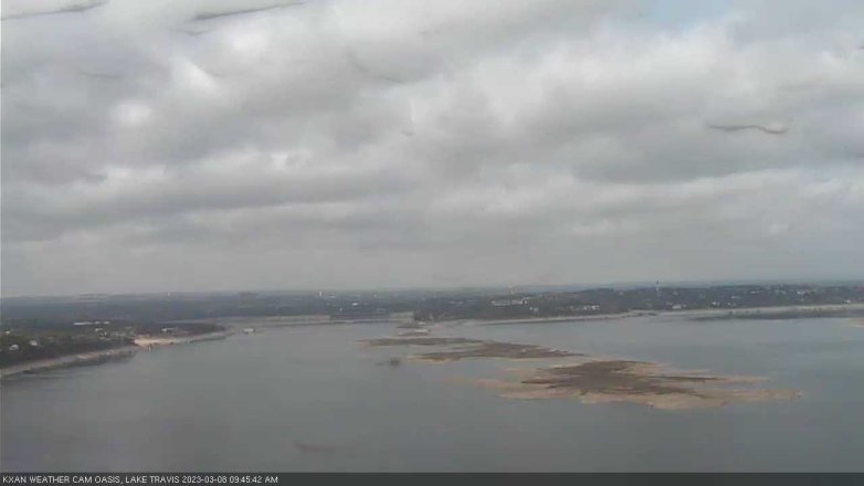 Lake Travis webcam, March 8, 2023 9:45 AM CT