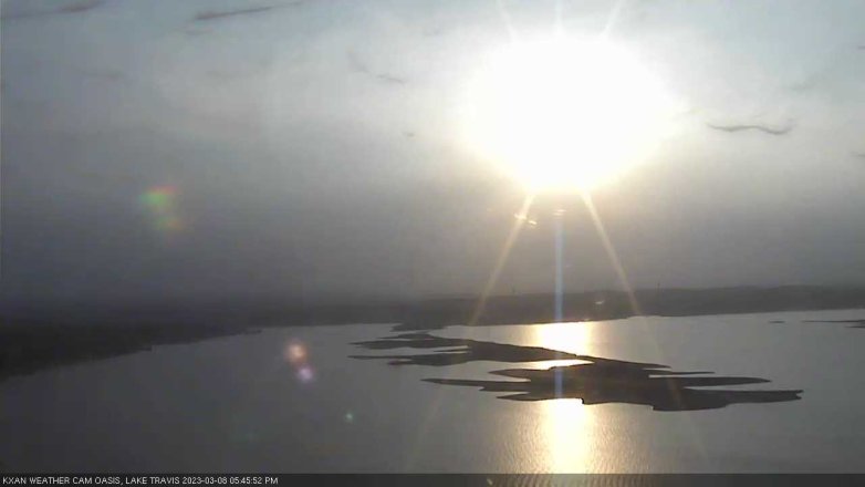 Lake Travis webcam, March 8, 2023 5:45 PM CT