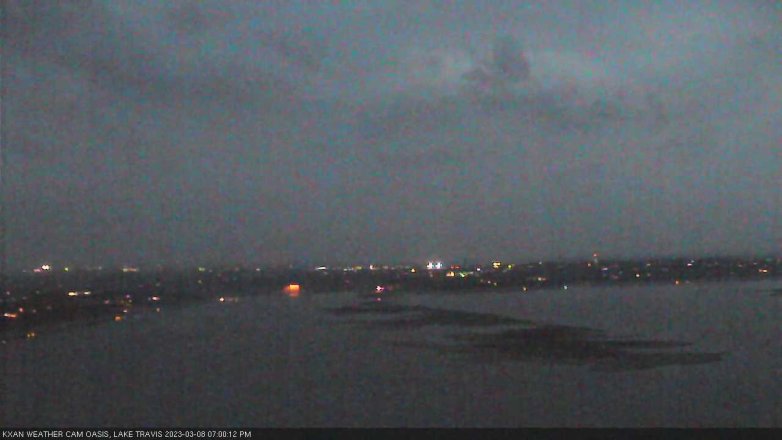 Lake Travis webcam, March 8, 2023 7:00 PM CT