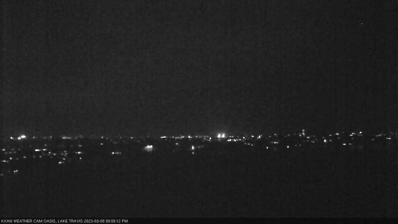 Lake Travis webcam, March 8, 2023 8:00 PM CT