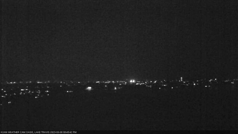 Lake Travis webcam, March 8, 2023 8:45 PM CT