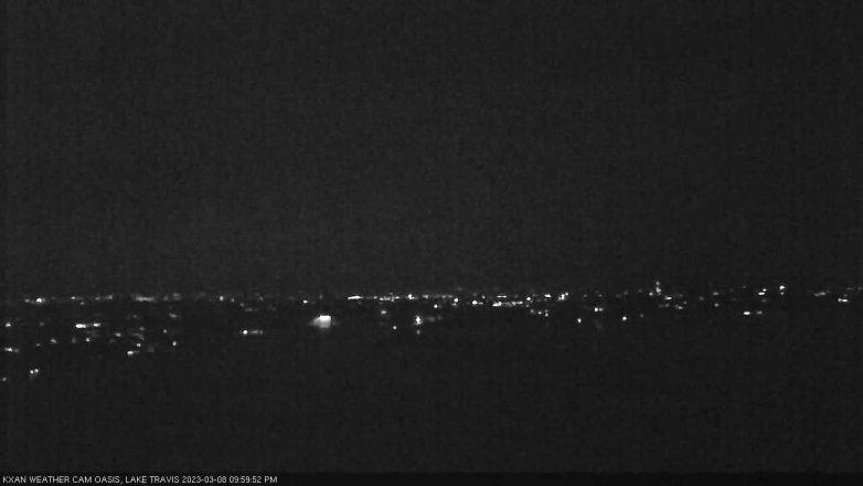 Lake Travis webcam, March 8, 2023 10:00 PM CT