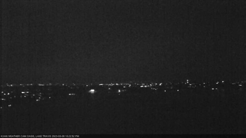 Lake Travis webcam, March 8, 2023 10:25 PM CT