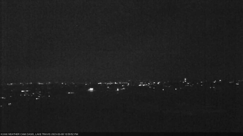 Lake Travis webcam, March 8, 2023 11:00 PM CT
