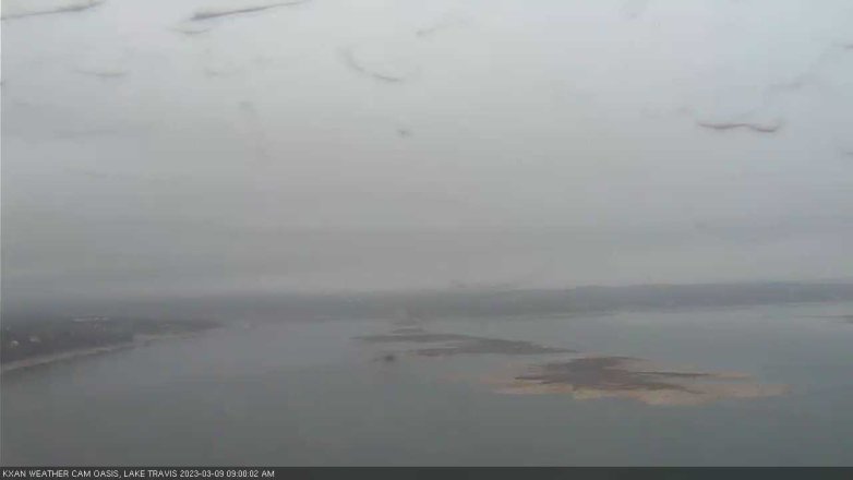 Lake Travis webcam, March 9, 2023 9:00 AM CT