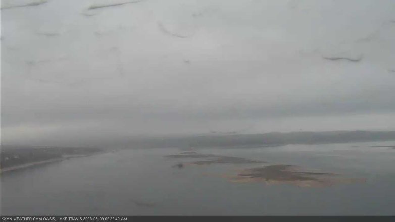 Lake Travis webcam, March 9, 2023 9:25 AM CT