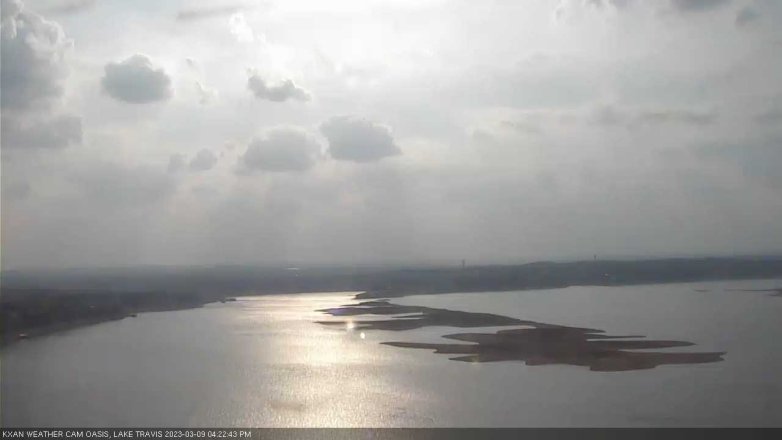 Lake Travis webcam, March 9, 2023 4:25 PM CT