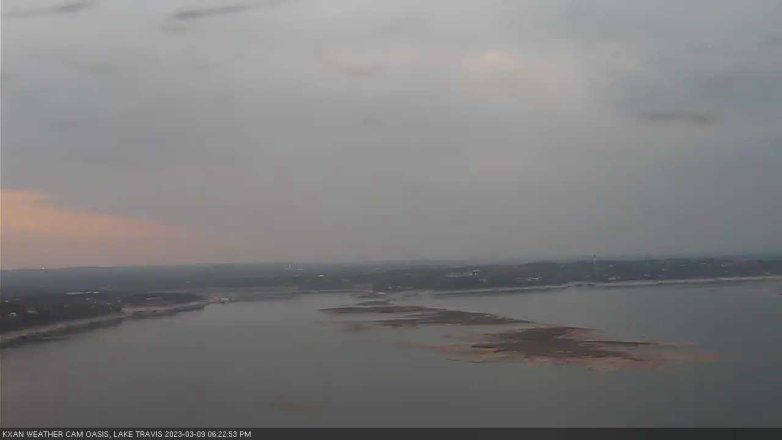 Lake Travis webcam, March 9, 2023 6:25 PM CT