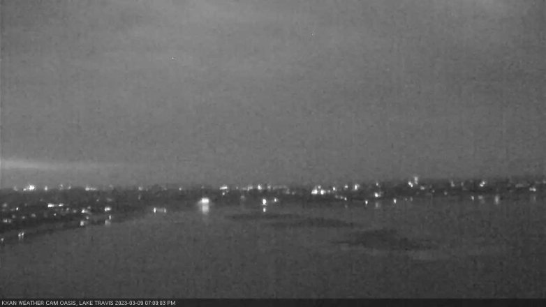 Lake Travis webcam, March 9, 2023 7:00 PM CT