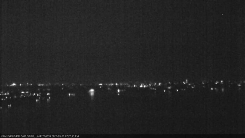 Lake Travis webcam, March 9, 2023 7:25 PM CT