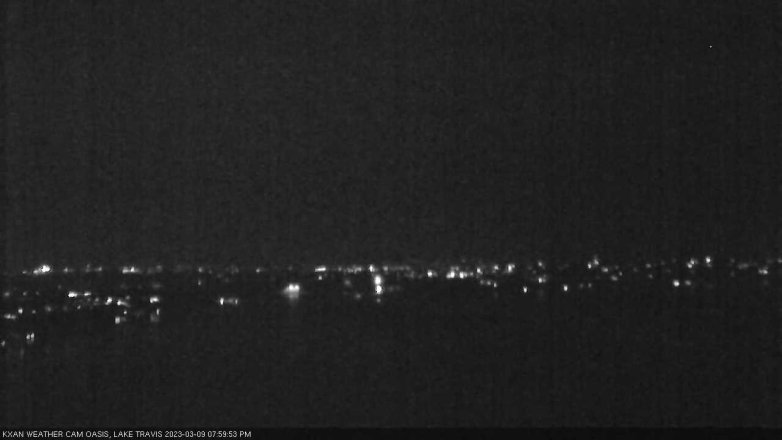 Lake Travis webcam, March 9, 2023 8:00 PM CT