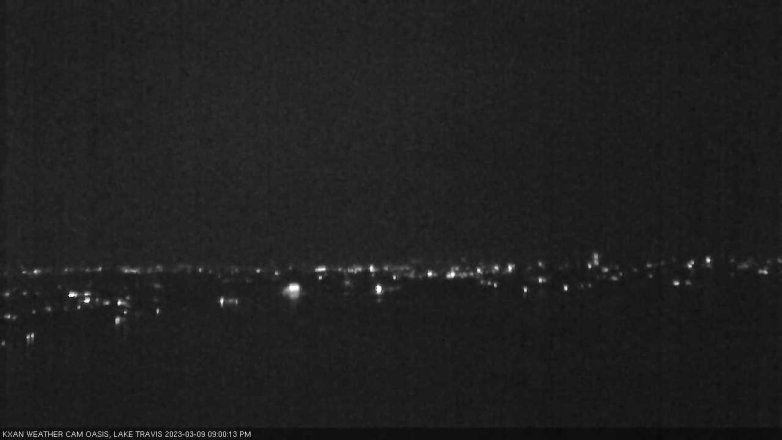 Lake Travis webcam, March 9, 2023 9:00 PM CT
