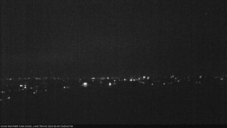 Lake Travis webcam, March 9, 2023 10:45 PM CT