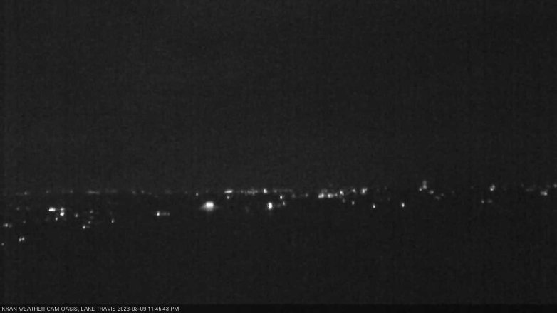 Lake Travis webcam, March 9, 2023 11:45 PM CT