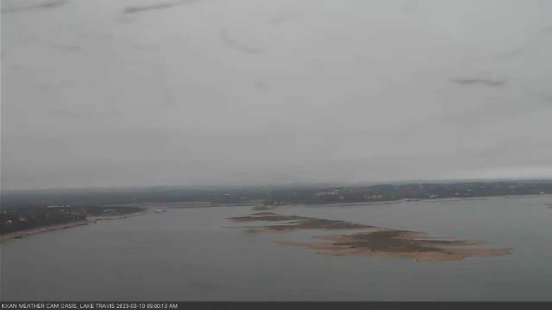 Lake Travis webcam, March 10, 2023 9:00 AM CT