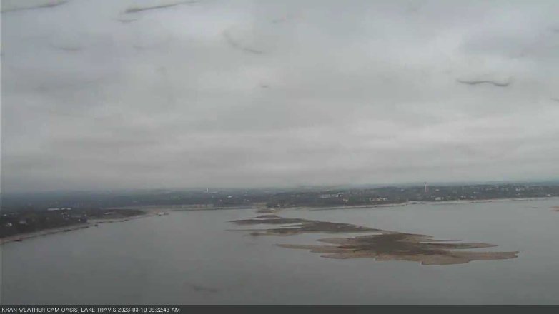 Lake Travis webcam, March 10, 2023 9:25 AM CT
