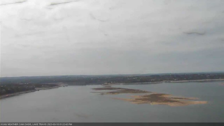 Lake Travis webcam, March 10, 2023 1:25 PM CT