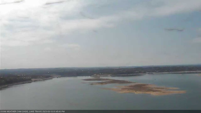 Lake Travis webcam, March 10, 2023 1:45 PM CT