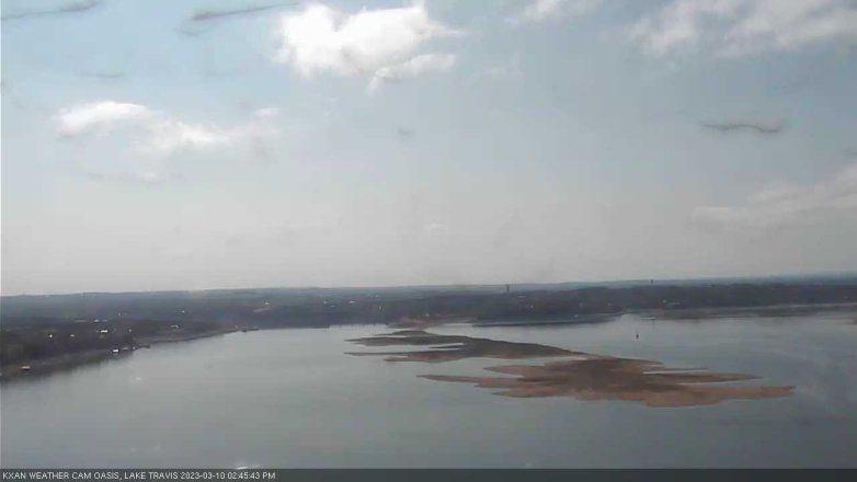 Lake Travis webcam, March 10, 2023 2:45 PM CT