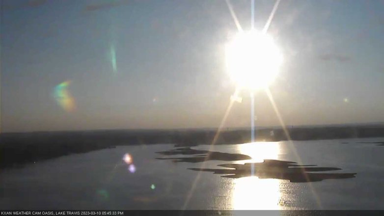 Lake Travis webcam, March 10, 2023 5:45 PM CT