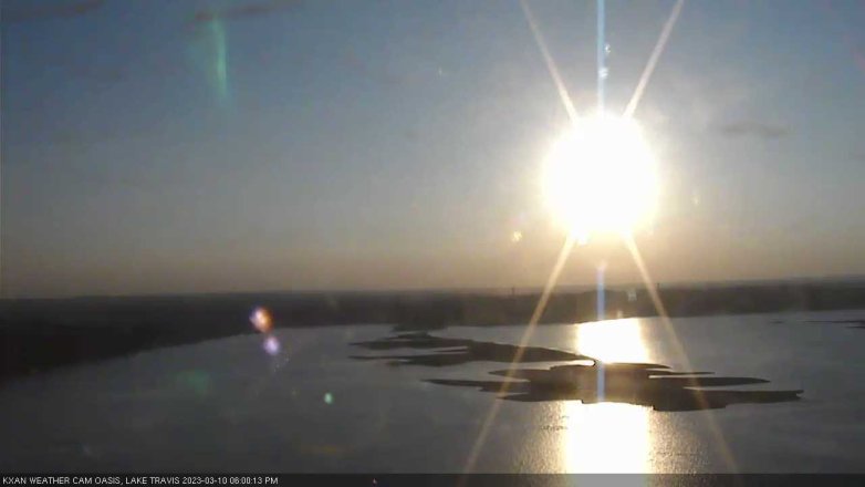Lake Travis webcam, March 10, 2023 6:00 PM CT