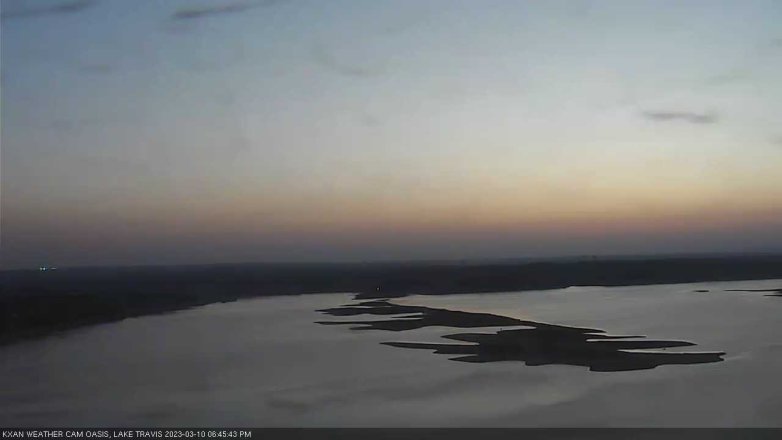 Lake Travis webcam, March 10, 2023 6:45 PM CT