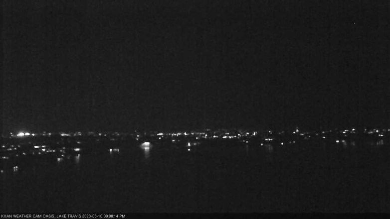 Lake Travis webcam, March 10, 2023 9:00 PM CT