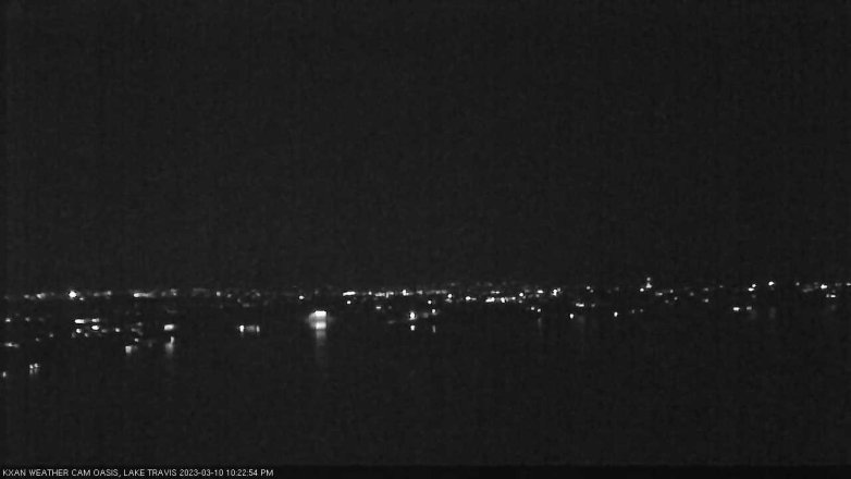 Lake Travis webcam, March 10, 2023 10:25 PM CT