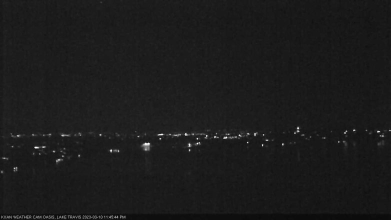 Lake Travis webcam, March 10, 2023 11:45 PM CT