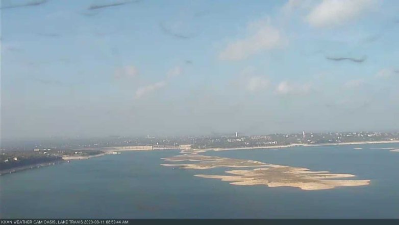 Lake Travis webcam, March 11, 2023 9:00 AM CT