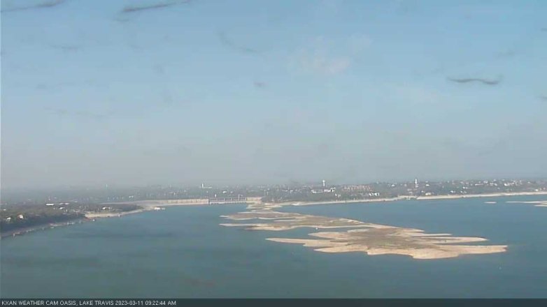 Lake Travis webcam, March 11, 2023 9:25 AM CT
