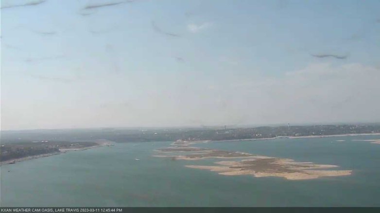 Lake Travis webcam, March 11, 2023 12:45 PM CT