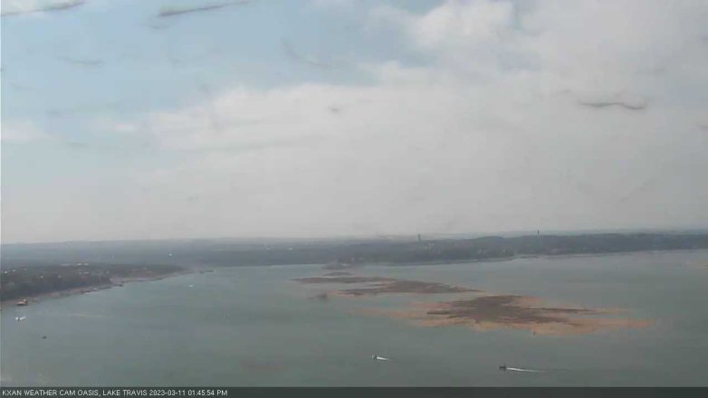 Lake Travis webcam, March 11, 2023 1:45 PM CT