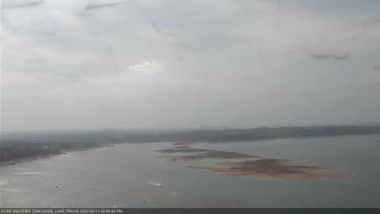 Lake Travis webcam, March 11, 2023 2:45 PM CT
