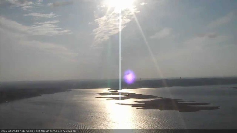 Lake Travis webcam, March 11, 2023 4:45 PM CT