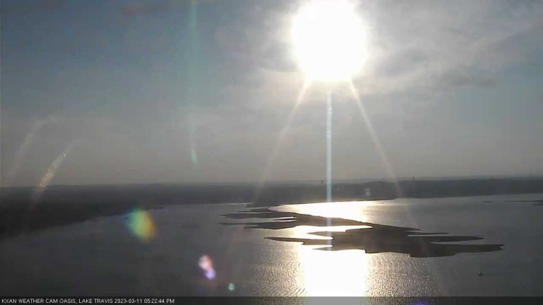 Lake Travis webcam, March 11, 2023 5:25 PM CT
