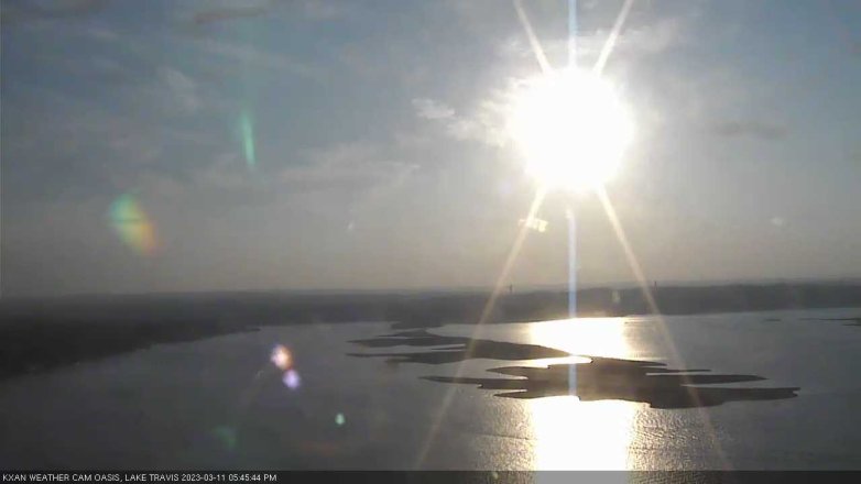 Lake Travis webcam, March 11, 2023 5:45 PM CT