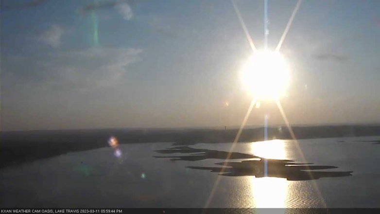 Lake Travis webcam, March 11, 2023 6:00 PM CT