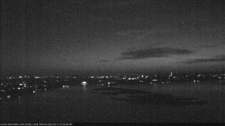 Lake Travis webcam, March 11, 2023 7:25 PM CT