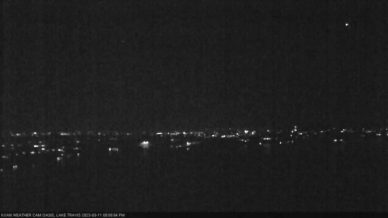Lake Travis webcam, March 11, 2023 8:00 PM CT