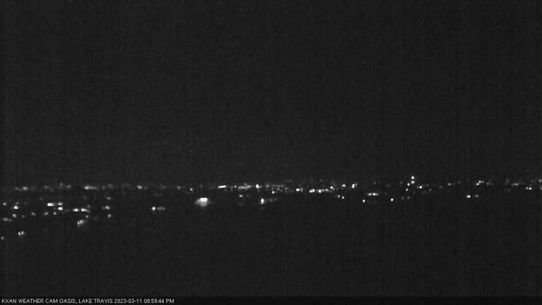Lake Travis webcam, March 11, 2023 9:00 PM CT